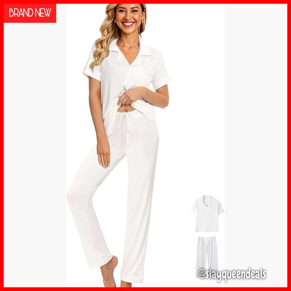 Soft 3-Piece Pajama Set with Scarf Relaxed Fit Machine Washable